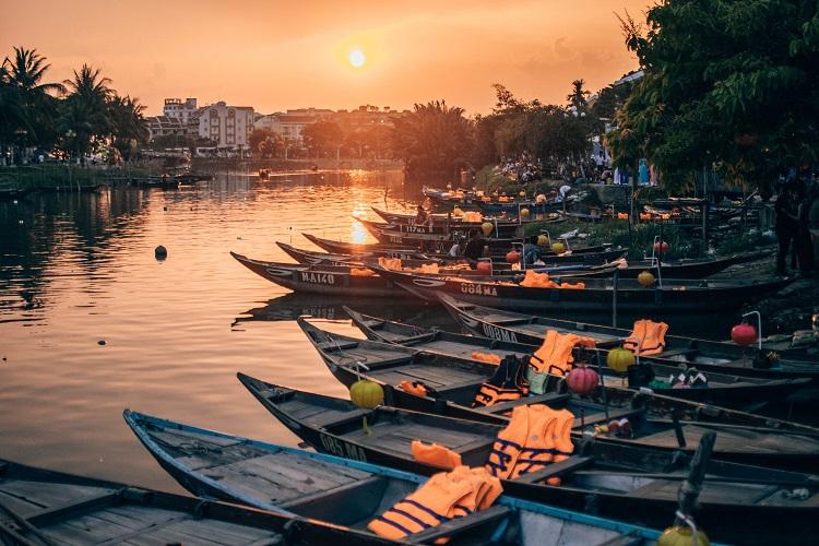 Hoi An orange sunset