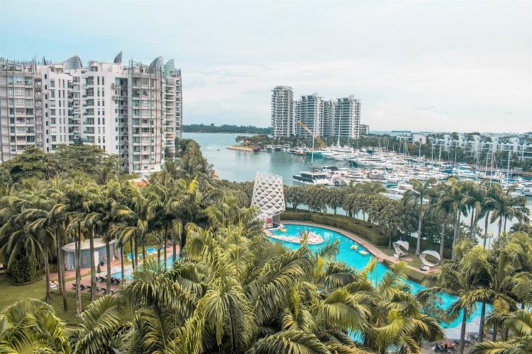 W Singapore Sentosa Cove Hotel balcony view