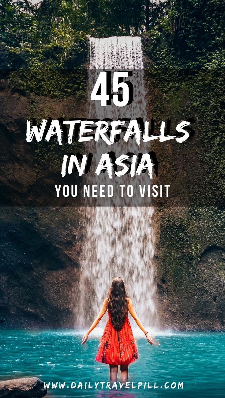 The most beautiful waterfalls in Asia