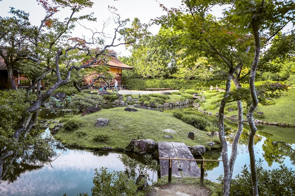 Japanese garden at Nara Park, Japan