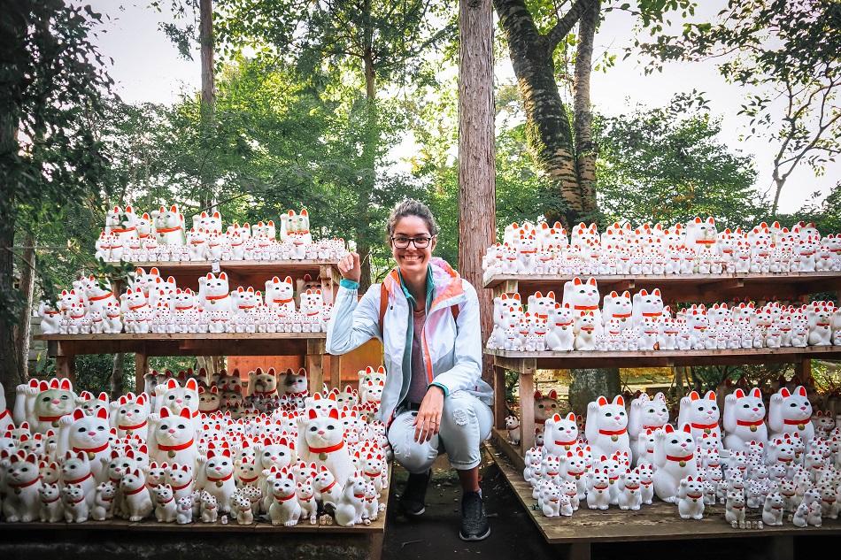 Lucky cat charms at Gotokuji Temple Tokyo