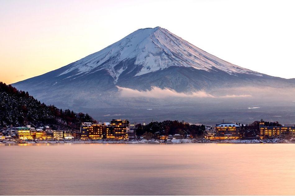 Kawaguchiko The beautiful lake down of Mount Fuji