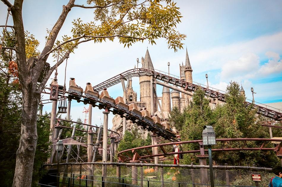 Flight of the Hippogriff roller-coaster at Universal Studios Japan