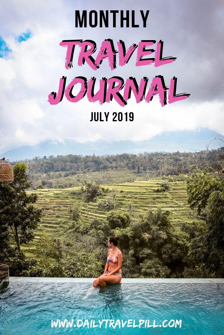 Monthly Travel Journal July 2019