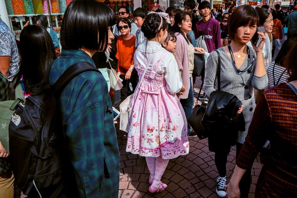 Harajuku girl in Harajuku district, Tokyo