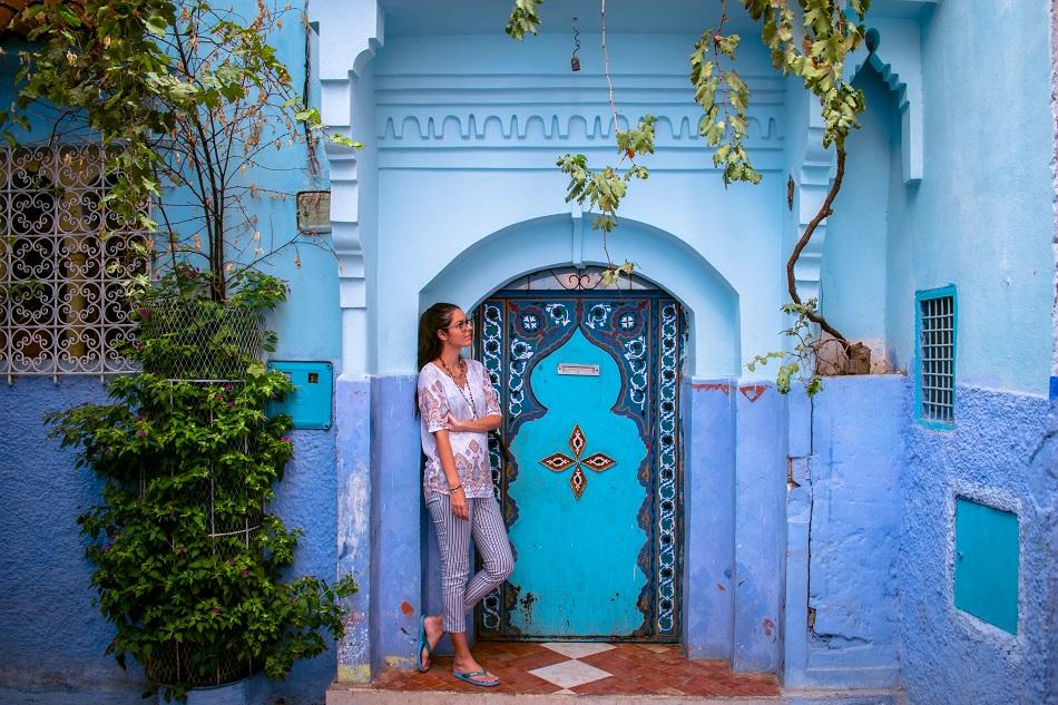 Door in Chefchaouen, Morocco