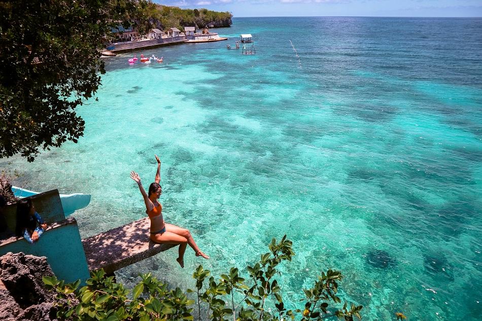 Jumping point at Salagdoong Beach Siquijor