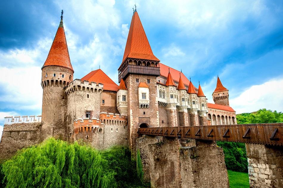 Corvinilor Castle in Romania