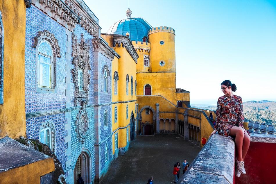 Aurelia Teslaru at Pena Palace, Sintra