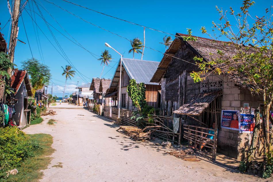Local village near Pacifico Beach Siargao