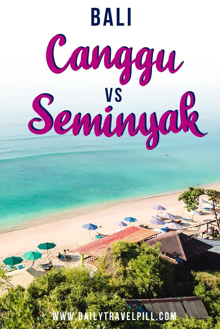 Are Seminyak and Canggu the same?