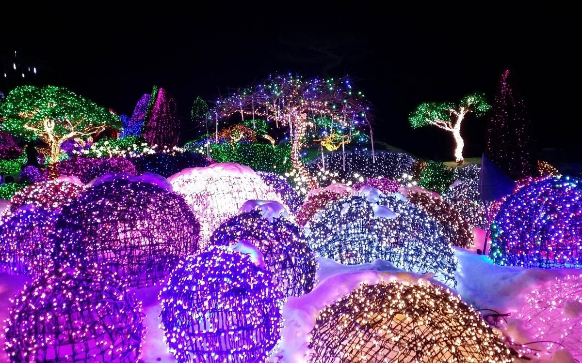 Garden of Morning Calm Light Festival in winter - things to do in South Korea in winter, South Korea winter activities, visiting South Korea in winter