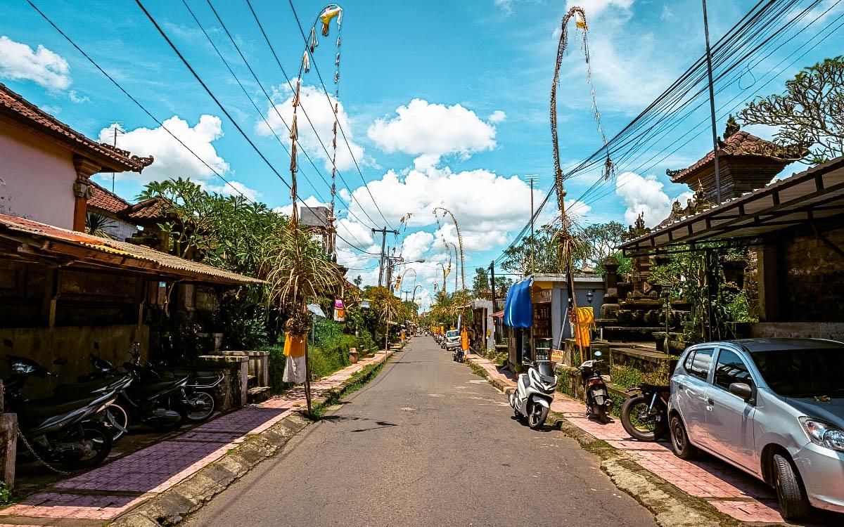 street in Seminyak, Bali