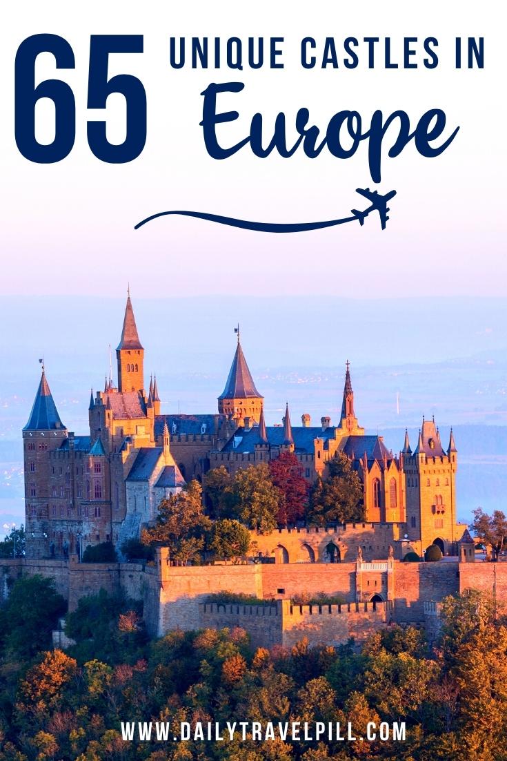 Top European Castles, most beautiful castles in europe, fairytale castles in Europe, unique castles in europe