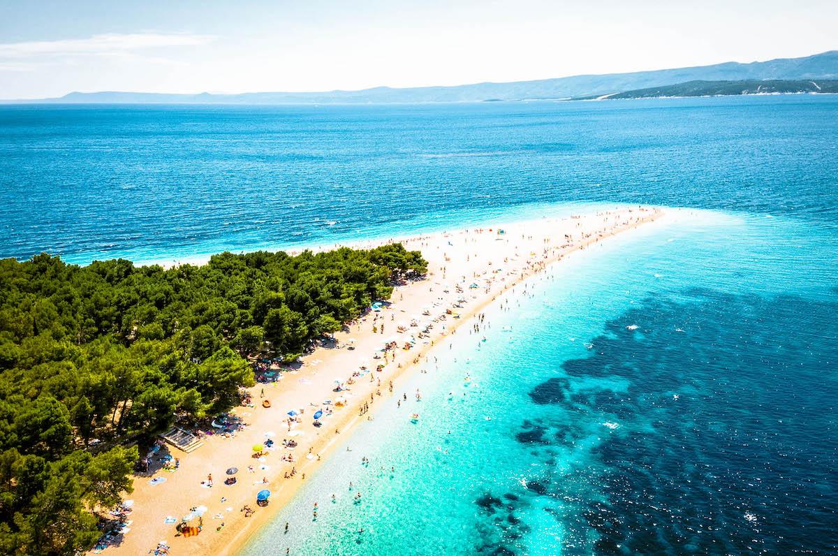 Zlatni Rat Beach Brac Island - best beaches in croatia, top beaches in croatia, most beautiful beaches in croatia, hidden beaches in croatia