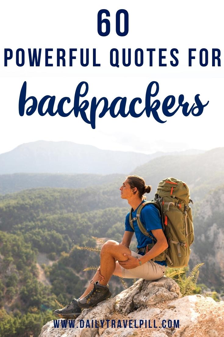backpacking quotes, backpacking captions