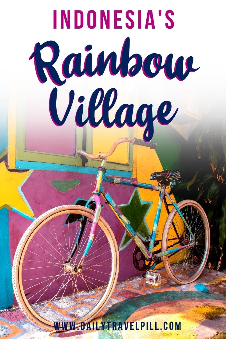 Semarang Rainbow Village on Java Island, Indonesia - Kampung Pelangi