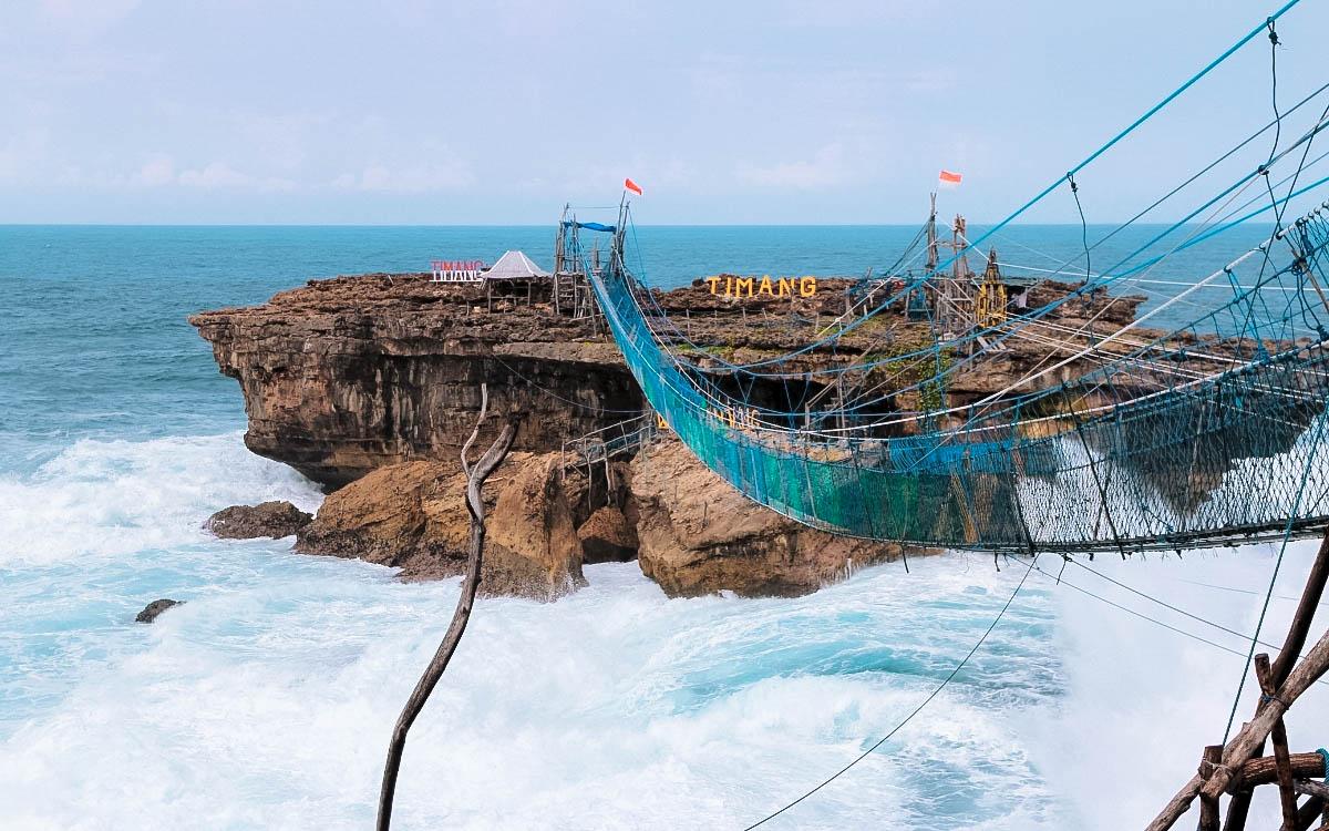 Timang Island blue bridge