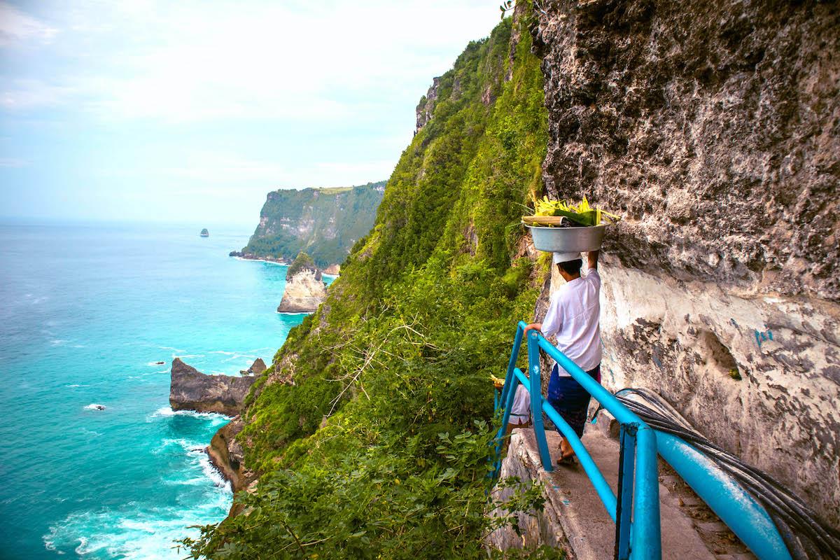 Peguyangan Waterfall Nusa Penida - Bali, Pura Segara Kidul Nusa Penida, Nusa Penida Blue Stairs, Peguyangan Waterfall infinity pool, Peguyangan Temple