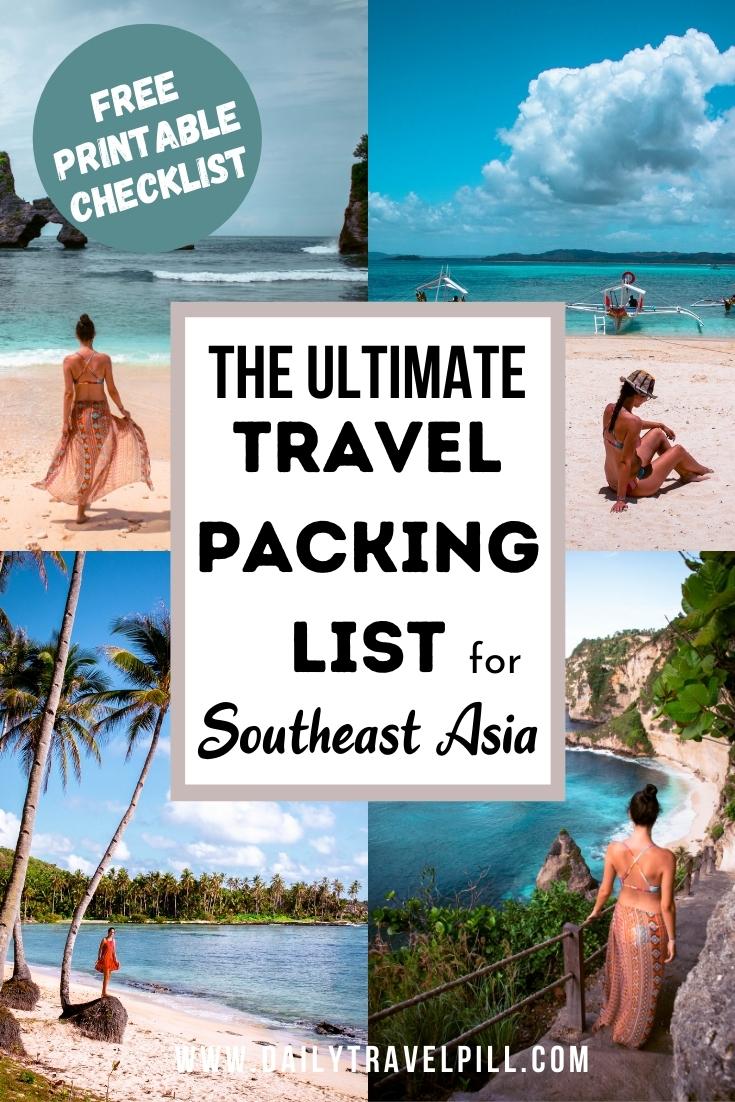 southeast asia packing checklist for backpackers