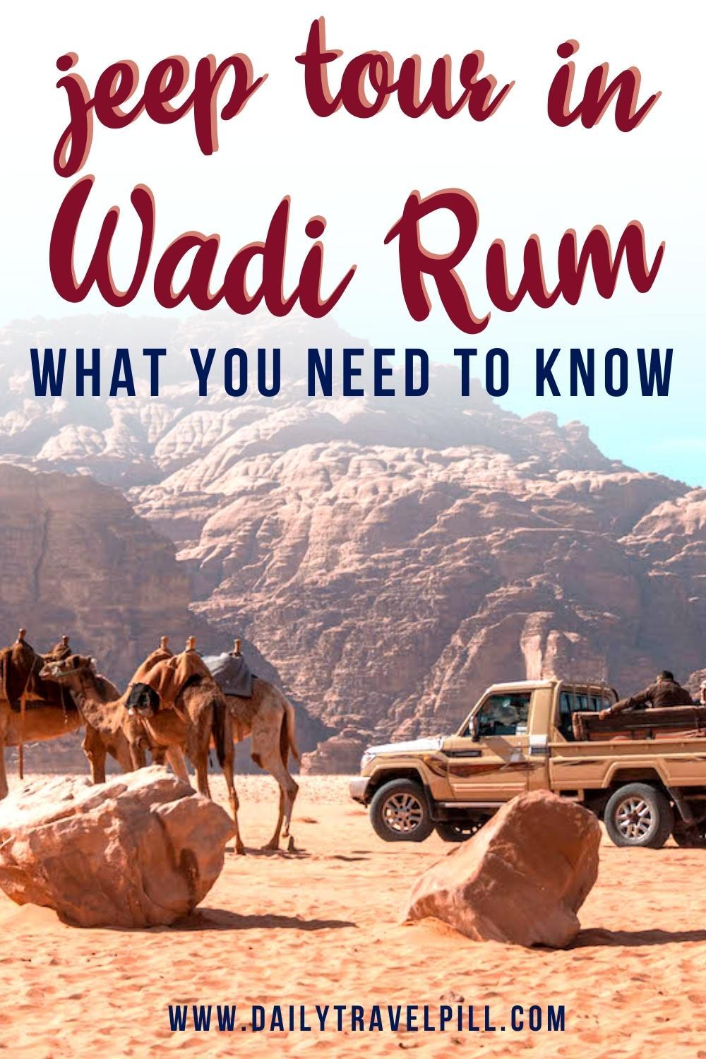 Wadi Rum jeep tour, wadi rum desert tour, wadi rum safari